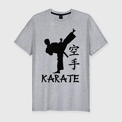 Мужская slim-футболка Karate craftsmanship