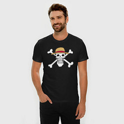 Футболка slim-fit One Piece, цвет: черный — фото 2