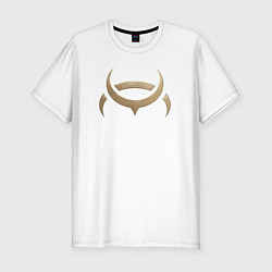 Футболка slim-fit AMARR, цвет: белый