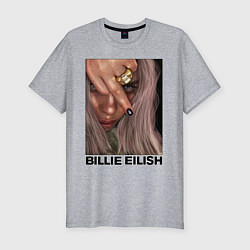 Футболка slim-fit BILLIE EILISH, цвет: меланж