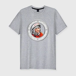 Мужская slim-футболка Гагарин ?? 1