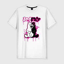 Футболка slim-fit MONOKUMA, цвет: белый