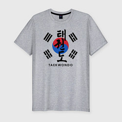 Футболка slim-fit Taekwondo, цвет: меланж