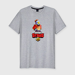 Мужская slim-футболка BRAWL STARS:БАРЛИ