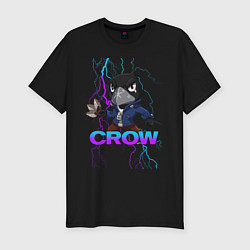 Футболка slim-fit Brawl Stars CROW, цвет: черный