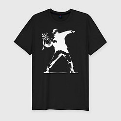 Футболка slim-fit Banksy, цвет: черный