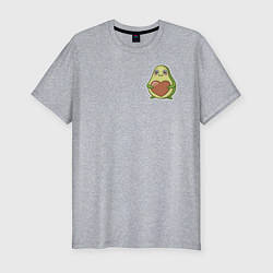 Мужская slim-футболка Avocado Heart