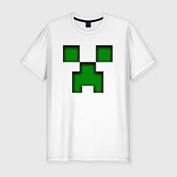 Футболка slim-fit MINECRAFT CREEPER, цвет: белый