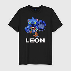 Футболка slim-fit Brawl Stars LEON, цвет: черный