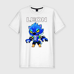 Футболка slim-fit Brawl Stars LEON, цвет: белый