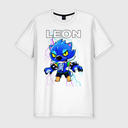 Футболка slim-fit Brawl Stars LEON, цвет: белый