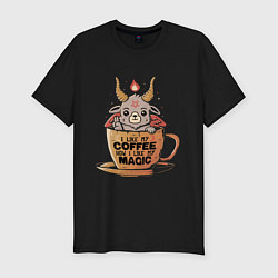 Футболка slim-fit Magic Coffee, цвет: черный