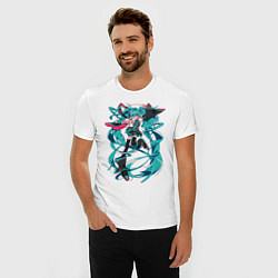 Футболка slim-fit Hatsune Miku Expo, цвет: белый — фото 2