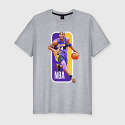 Футболка slim-fit NBA Kobe Bryant, цвет: меланж