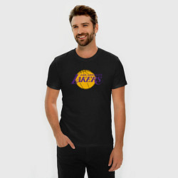 Футболка slim-fit LA LAKERS, цвет: черный — фото 2