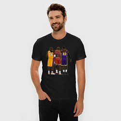 Футболка slim-fit Kobe, Michael, LeBron, цвет: черный — фото 2