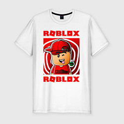 Мужская slim-футболка ROBLOX