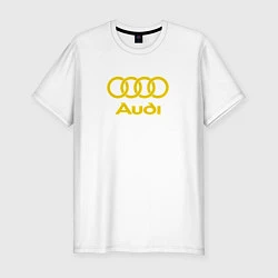 Мужская slim-футболка Audi GOLD