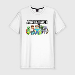 Футболка slim-fit MINECRAFT, цвет: белый