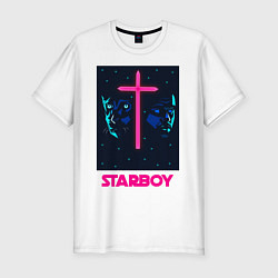 Футболка slim-fit STARBOY, цвет: белый