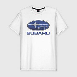 Мужская slim-футболка SUBARU