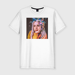 Футболка slim-fit Billie Eilish, цвет: белый