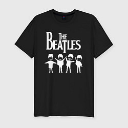 Футболка slim-fit Beatles, цвет: черный