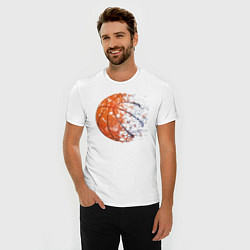 Футболка slim-fit BasketBall, цвет: белый — фото 2