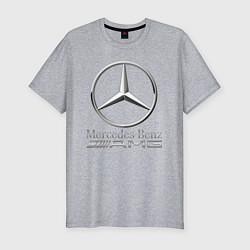 Футболка slim-fit MERCEDES-BENZ AMG, цвет: меланж