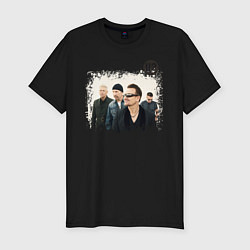 Мужская slim-футболка U2