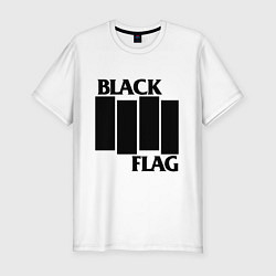 Мужская slim-футболка BLACK FLAG