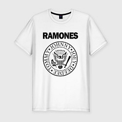 Футболка slim-fit RAMONES, цвет: белый