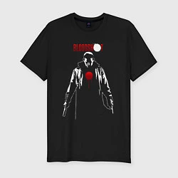 Футболка slim-fit Bloodshot Бладшот силуэт, цвет: черный