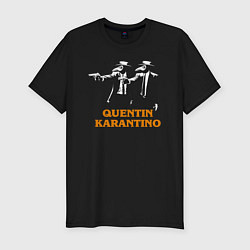 Мужская slim-футболка Квентин Карантино