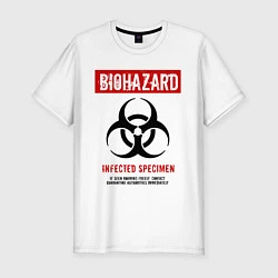 Мужская slim-футболка Biohazard