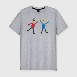 Мужская slim-футболка ТЕРЕНС И ФИЛИП