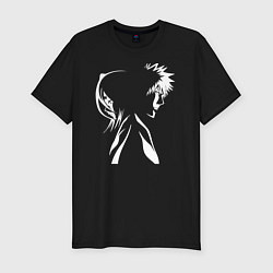 Мужская slim-футболка Rukia and Ichigo