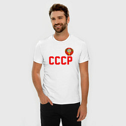 Футболка slim-fit СССР, цвет: белый — фото 2