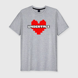 Футболка slim-fit UNDERTALE, цвет: меланж