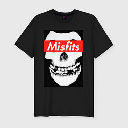 Футболка slim-fit Misfits, цвет: черный