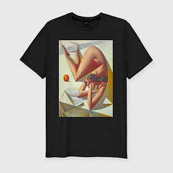 Мужская slim-футболка Art Girl