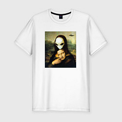 Футболка slim-fit Mona Lisa, цвет: белый