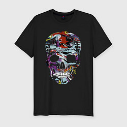 Футболка slim-fit Skull 2055, цвет: черный