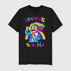 Футболка slim-fit 6IX9INE, цвет: черный