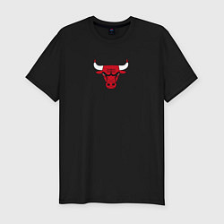 Футболка slim-fit CHICAGO BULLS, цвет: черный