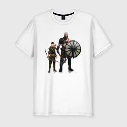 Мужская slim-футболка GOD OF WAR
