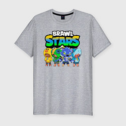 Мужская slim-футболка BRAWL STARS LEON
