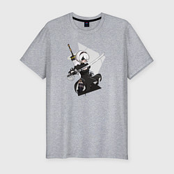 Мужская slim-футболка Nier Automata