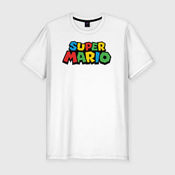 Футболка slim-fit Super mario, цвет: белый