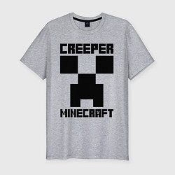 Футболка slim-fit MINECRAFT CREEPER, цвет: меланж